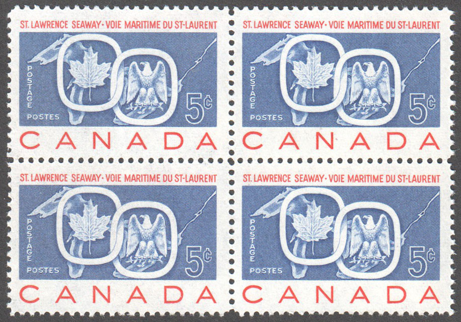 Canada Scott 387 MNH Block - Click Image to Close